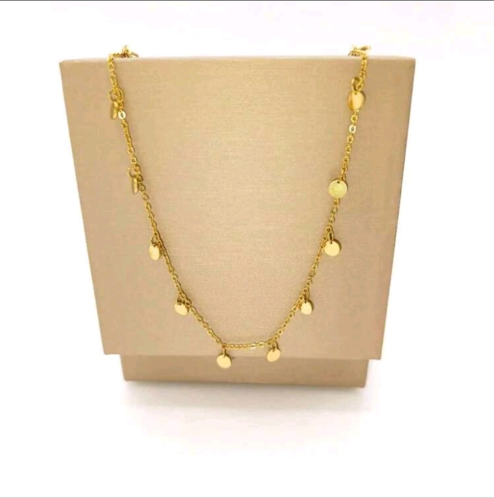 Stainless steel necklace.